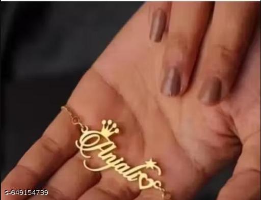 Gold Brass Necklace For Women