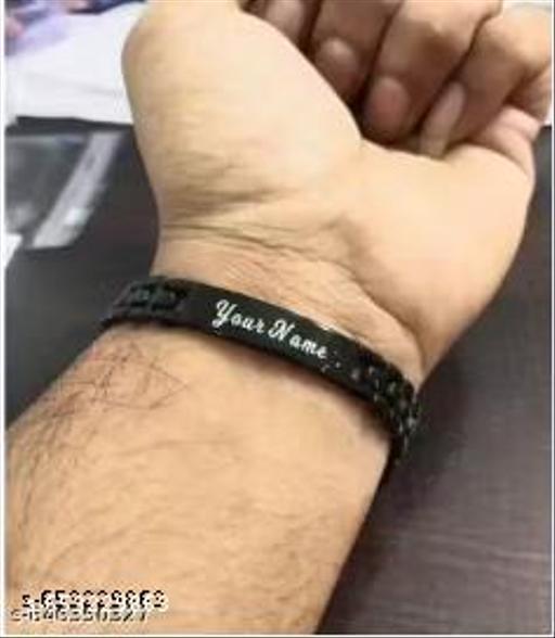 Black Brass Western Casual Bracelet For Unisex