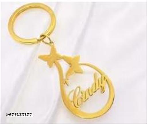 Gold Metal Key Chain For Unisex