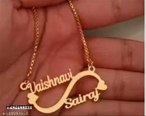 Gold Brass Ethnic Necklace For Women