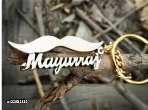 Silver Metal Ethnic Key Chain For Unisex