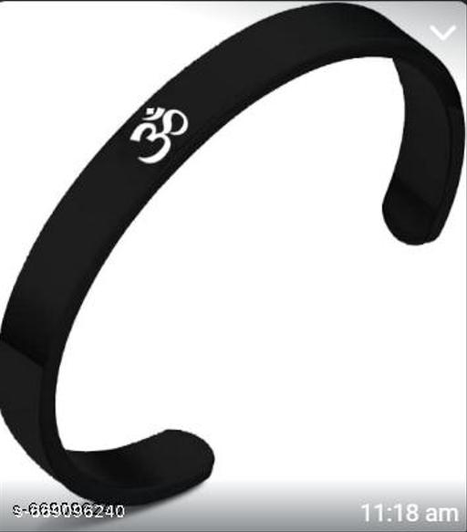 Black Brass Western Casual Bracelet For Unisex