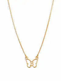 Trendy Butterfly Initial Necklace For Girls Women Personalized Gold Letter Cha Customizable Plated Pendant