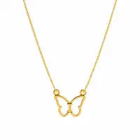 Personalized Butterfly Initial Necklace For Women Elegant Gold Letter Pendant Customizable Plated Name Unique