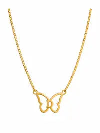 Personalized Letter Butterfly Necklace Stylish Gold Initial Pendant Gift For Customizable Plated Name Unique
