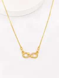 Gold Plated Leaf Necklace With Crystal Stones For Women Girls Elegant Design Pendant Stylish