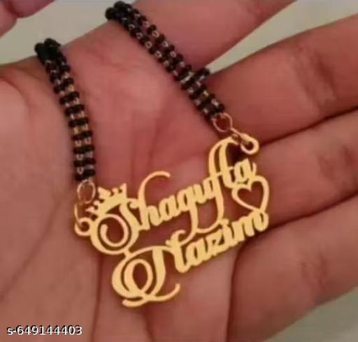 Gold Brass Necklace For Women