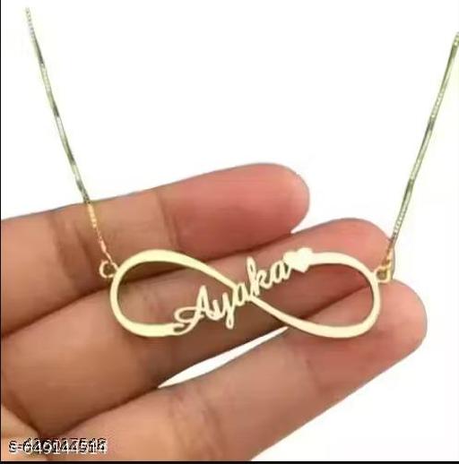Gold Brass Necklace For Women