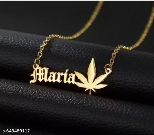 Gold Brass Necklace For Women