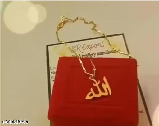 Gold Brass Necklace For Women
