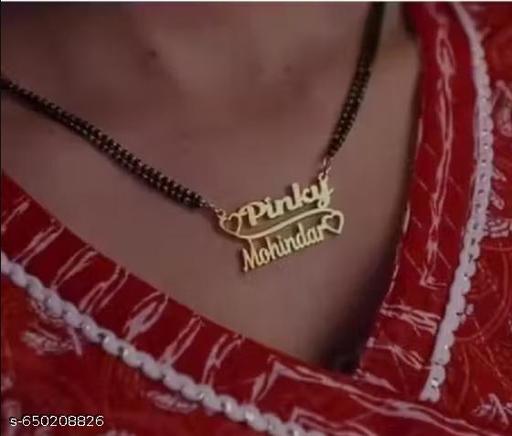 Gold Brass Ethnic Casual Necklace For Women