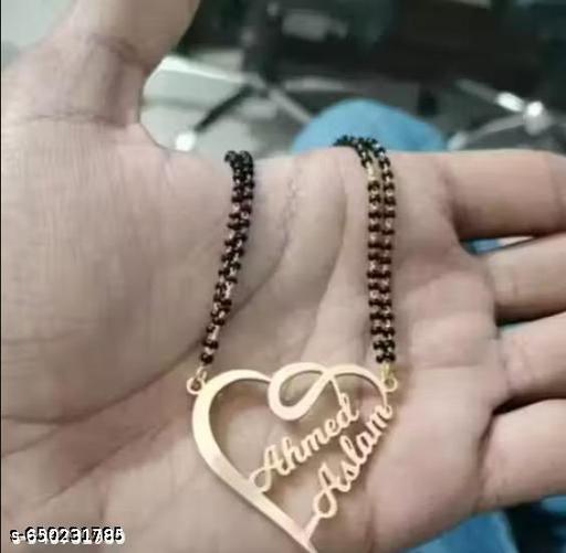 Gold Brass Necklace For Women