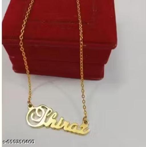 Gold Brass Ethnic Casual Necklace For Women