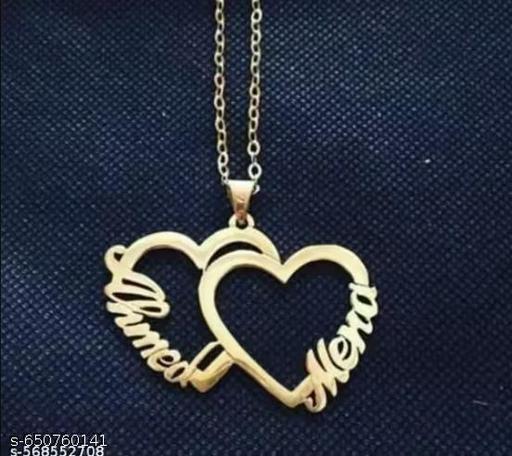 Gold Brass Ethnic Necklace For Women
