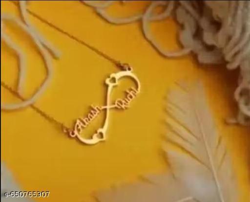 Gold Brass Necklace For Women