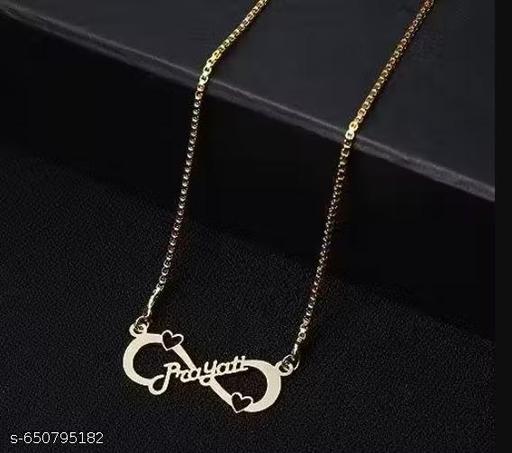 Gold Brass Ethnic Necklace For Women