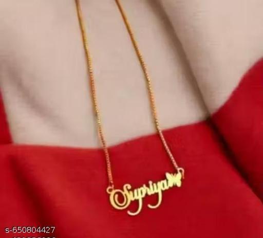 Gold Brass Ethnic Casual Necklace For Women