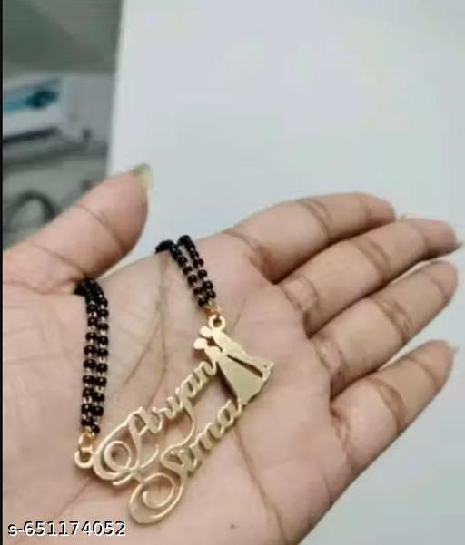 Gold Brass Necklace For Women