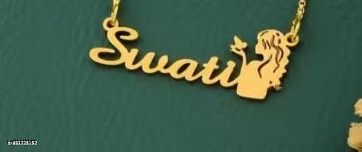 Gold Brass Necklace For Women