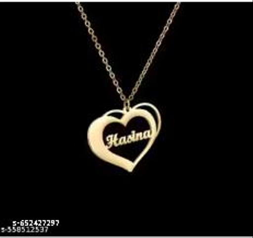 Gold Brass Ethnic Necklace For Women