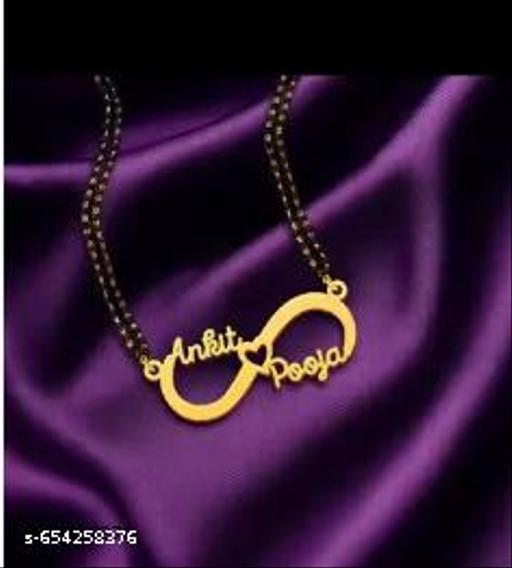 Gold Brass Ethnic Necklace For Women