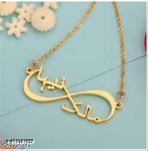 Gold Brass Ethnic Necklace For Women