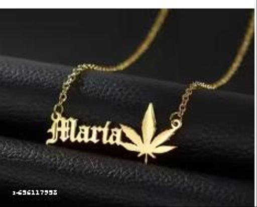 Gold Brass Ethnic Necklace For Women
