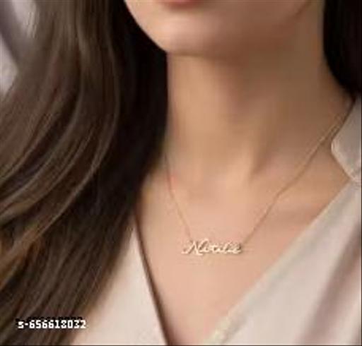 Gold Brass Ethnic Party Necklace For Women