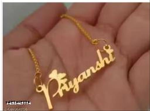 Gold Brass Necklace For Women