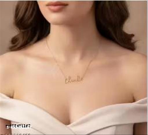 Gold Brass Ethnic Casual Necklace For Women