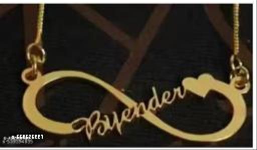 Gold Brass Necklace For Women