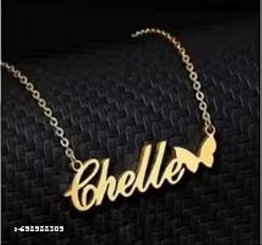 Gold Brass Ethnic Necklace For Women