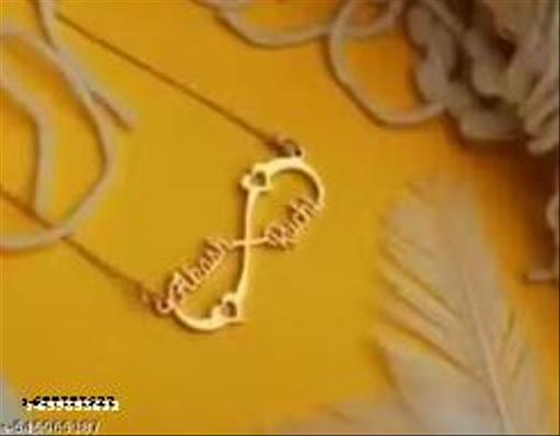 Gold Brass Necklace For Women