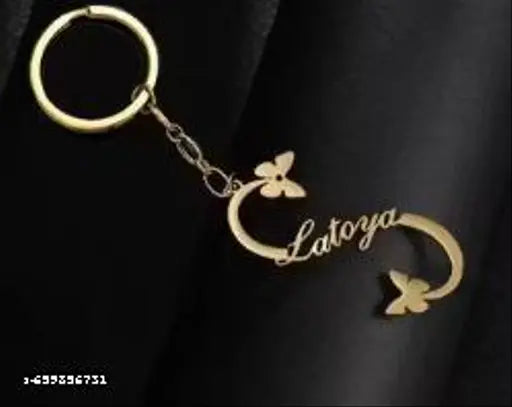 Gold Metal Key Chain For Unisex