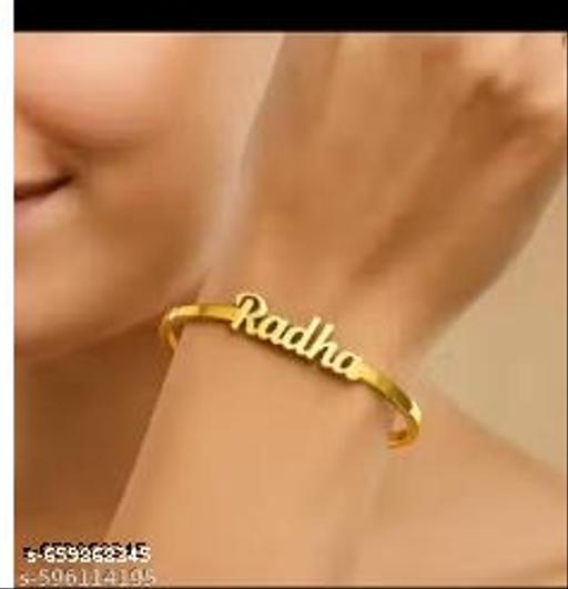 Gold Brass Ethnic Casual Bracelet For Unisex