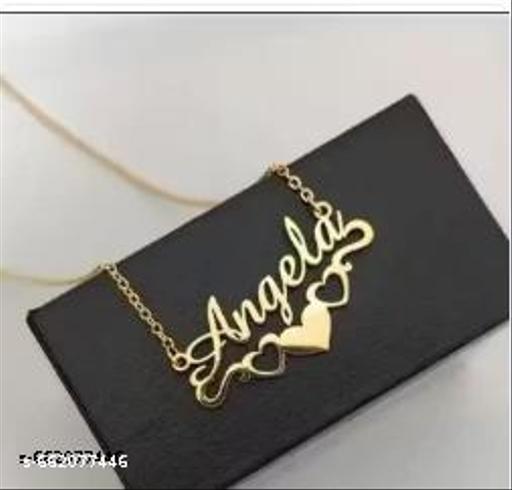 Gold Brass Necklace For Women