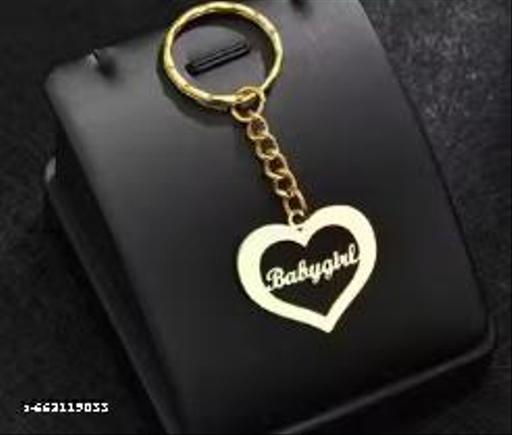 Gold Metal Key Chain For Unisex