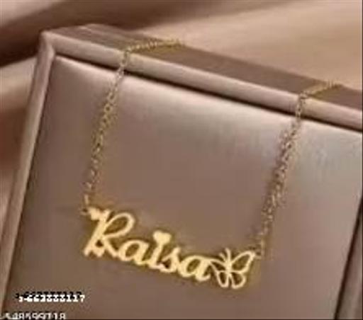 Gold Brass Ethnic Casual Necklace For Women