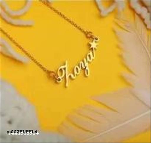 Gold Brass Ethnic Casual Necklace For Women