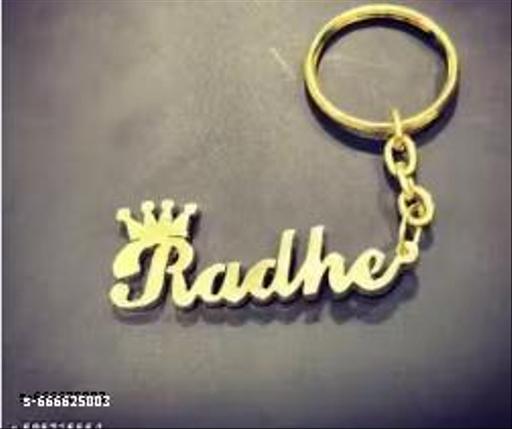 Gold Metal Key Chain For Unisex