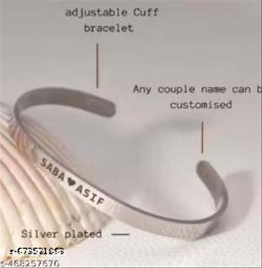 Silver Brass Western Casual Bracelet For Unisex