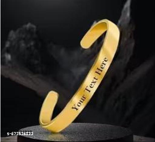 Gold Brass Ethnic Casual Bracelet For Unisex