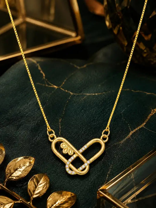 Stylish Leaf Design Necklace Trendy Gift For Women Girls Elegant Premium Finish Pendant Daily