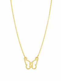 Signature Butterfly Pendant Necklace Chic Gold Letter Jewelry For Everyday Wea Customizable Plated Personalized